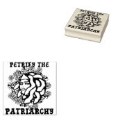 Petrify the Patriarchy Medusa Gorgon Rubberstempel (Gestempeld)