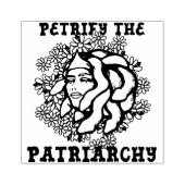 Petrify the Patriarchy Medusa Gorgon Rubberstempel (Afrduk)