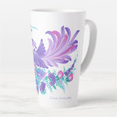 Petrikivka Oekraïense kunst. Aquarellen. Latte Mok (Rechterhoek)