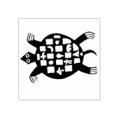 Petroglyf Tortuga Stempelkussen Rubberstempel (Afrduk)