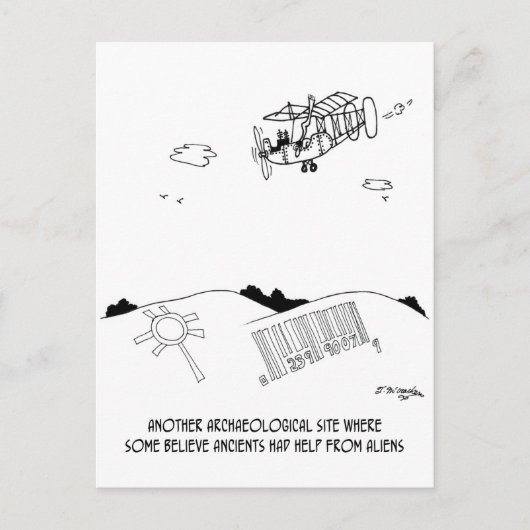 Petroglyph Barcode Briefkaart (Voorkant)