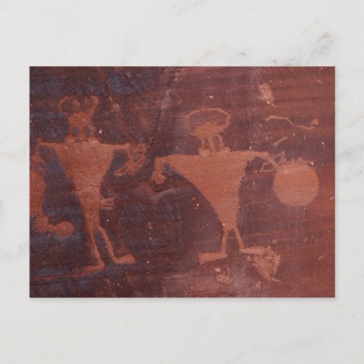 Petroglyph in Moab, Utah Briefkaart (Voorkant)