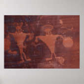 Petroglyph in Moab, Utah Poster (Voorkant)