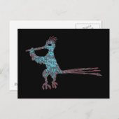 Petroglyph, New Mexico Road Runner Briefkaart (Voorkant / Achterkant)