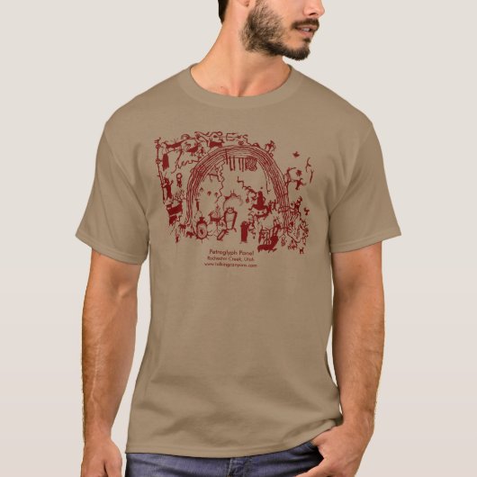Petroglyph-paneel T-shirt (Voorkant)