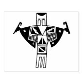 Petroglyph Shaman Rubber Design Stamp Tool Rubberstempel (Afrduk)