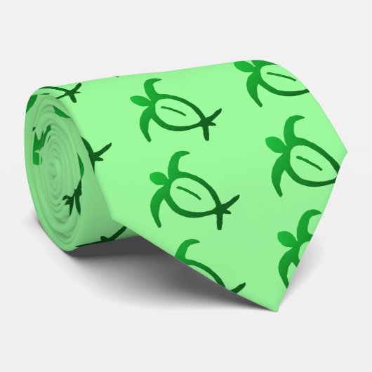 Pétroglyphe hawaïenne de Honu - cravate (Roulé)