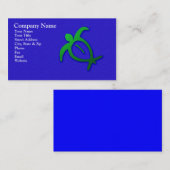 Pétroglyphe hawaïenne de Honu sur le carte de (Devant / Derrière)