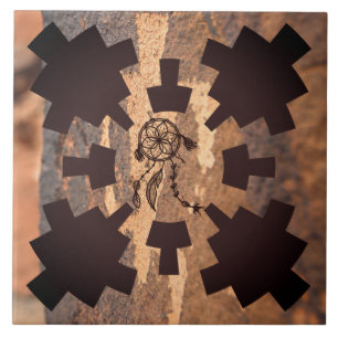 Petroglyphe Sud-Ouest Carreaux en céramique amérin