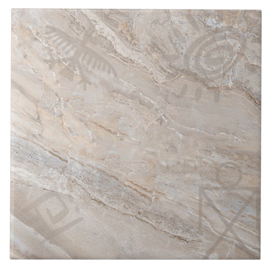 Petroglyphe Sud-Ouest Carreaux en céramique amérin (Devant)