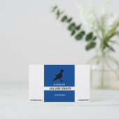 Petroglyphs Black Bird Logo Visitekaartje (Staand voorkant)