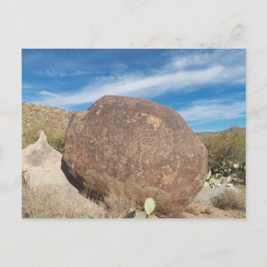 petroglyphs briefkaart (Voorkant)