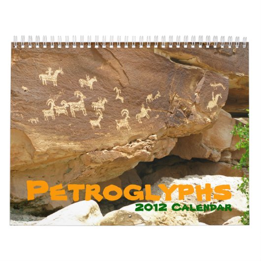 Petroglyphs Calendar Gift Archeology Indians Kalender (Hoes)