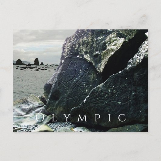 Petroglyphs, Olympic National Park, Washington Briefkaart (Voorkant)