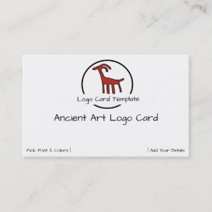 Petroglyphs Red Goat Logo Visitekaartje