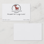 Petroglyphs Red Goat Logo Visitekaartje (Voorkant / Achterkant)
