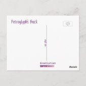 Petroglyphs Rock Briefkaart (Achterkant)