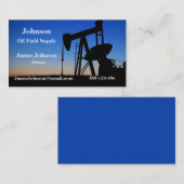 Pétrole et gaz Cartes de visite de l'industrie Pum (Devant / Derrière)