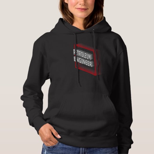 Petroleum Engineer Job Title Appreciation Retro Hoodie (Voorkant)