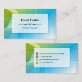 Petroleum Engineer Moderne Elegant Simple Visitekaartje (Voorkant / Achterkant)