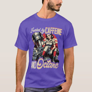 Petrolhead Auto Aangedreven Door Caffeïne En Octaa T-shirt