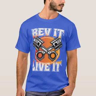 Petrolhead Caruning Driften Rev It Live It vintage T-shirt