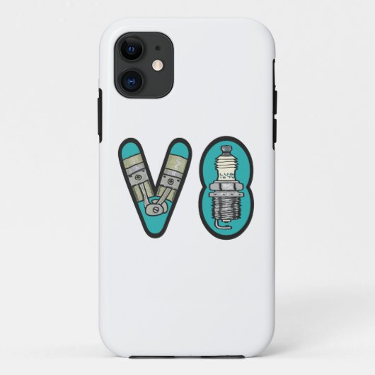 Petrolhead V8 Auto Enthusiast Case-Mate iPhone Case (Achterkant)