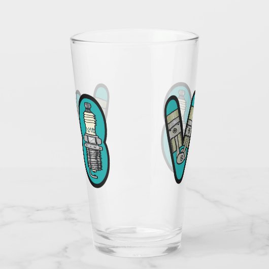 Petrolhead V8 Auto Enthusiast Glas (Links)