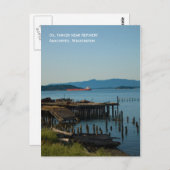 Pétrolier et carte postale à quai cassé (Devant / Derrière)