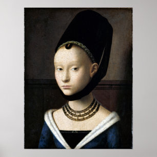 Petrus Christus Portret van een jonge vrouw Poster