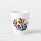 pets and dog latte mok (Voorkant)