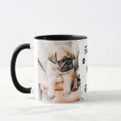 Pet's Cool Modern Simple Typography Name and Photo Mok (Links)