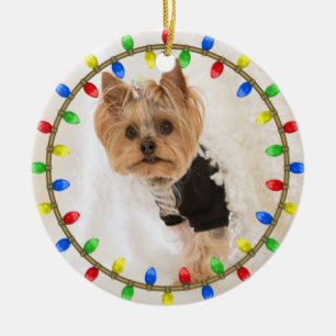 Pet's Dog's Circle Ornament Keramisch Ornament
