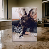 Pet's Eerste Kerstmis voor altijd Thuis Moderne Gr Fotoblokken