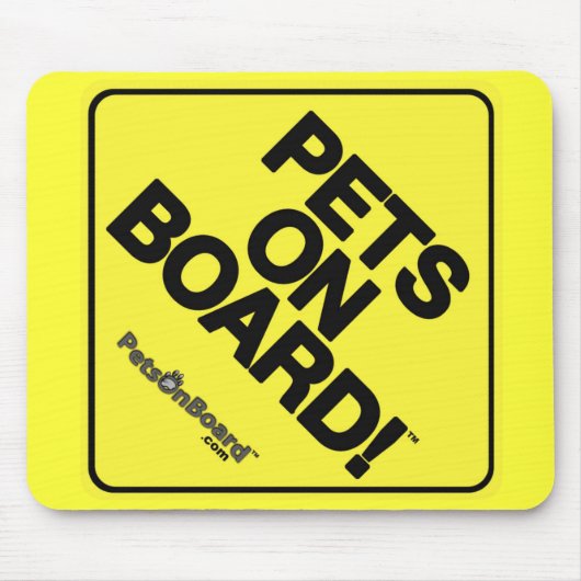 Pets on board™ Muismat (Voorkant)