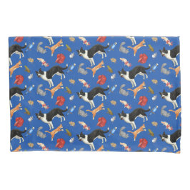 Pets on Parade Pillow Hoesje (op blauw) Kussensloop