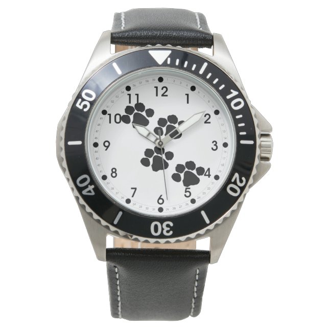 Pets Pawprinters Horloge (Voorkant)