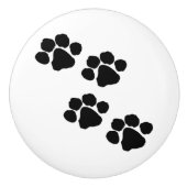 Pets Pawprinters Keramische Knop (Voorkant)