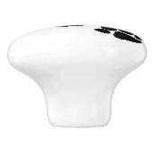 Pets Pawprinters Keramische Knop (Zijkant)