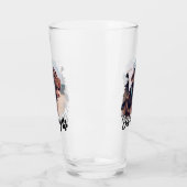 Pet's Simple Modern Cool Typografie Naam en foto Glas (Links)