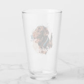 Pet's Simple Modern Cool Typografie Naam en foto Glas (Achterkant)