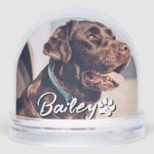 Pet's Simple Modern Cool Typography Name and Photo (Arrière)