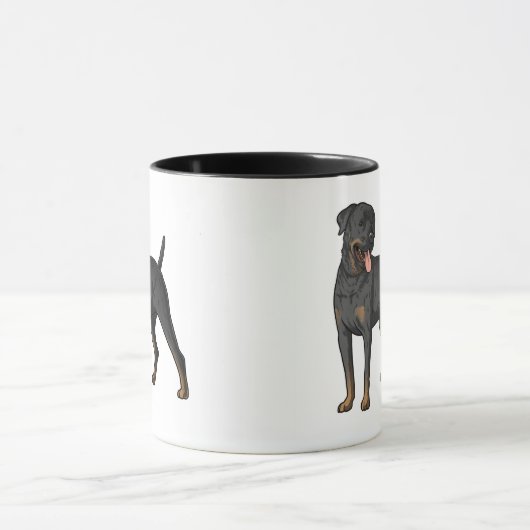 Pet's Simple Modern Cool Typography Photo Mug (Centre)