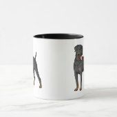 Pet's Simple Modern Cool Typography Photo Mug Mok (Midden)