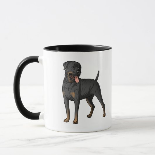 Pet's Simple Modern Cool Typography Photo Mug Mok (Links)