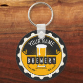 Petten bast brouwerijbier sleutelhanger (Voorkant)