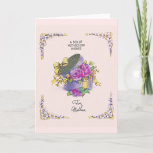Petten doos met Moederdag Flowers Kaart
