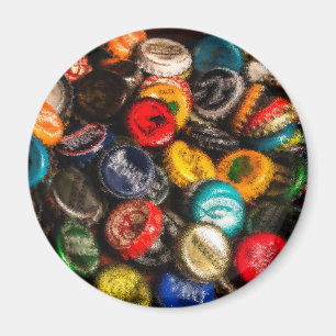 Petten met bierflesjes magneet