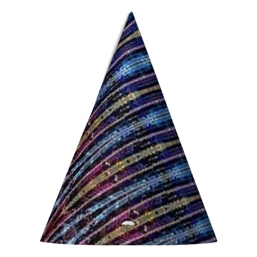 Petten met gestripte wizards feesthoedjes (Links)