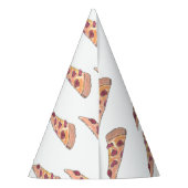petten "Pizza Party" Feesthoedjes (Achterkant)